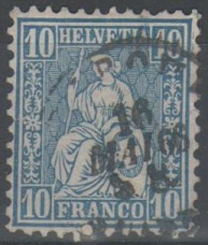 Suisse 1862 - Helvetia 10 c.