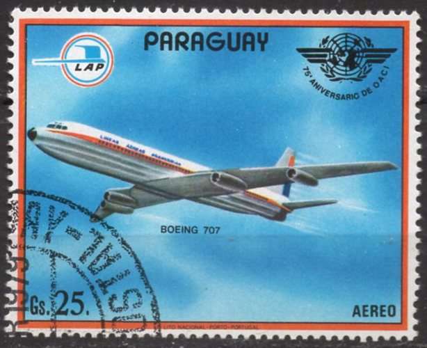 A390 - Y&T n° 819 - P A oblitéré - Boeing 707 - 1979 - Paraguay