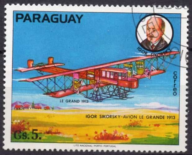 A400 - Y&T n° 1578 - oblitéré - Igor Sikorsky - 1977 - Paraguay