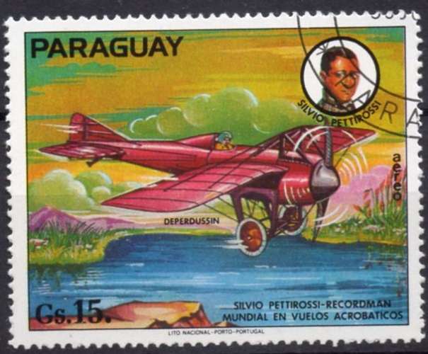 A403 - Y&T n° 770 - P A oblitéré - Silvio Pettirossi - 1977 - Paraguay