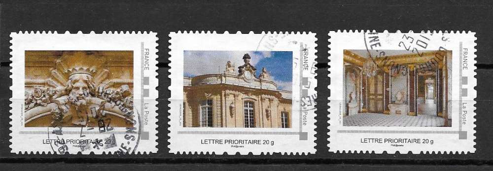FRANCE 3t2016 CHATEAU d'Asnieres oblitérés rond