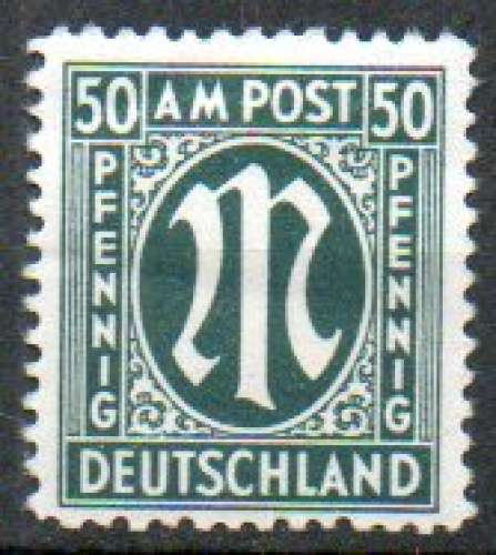 Allemagne Occupation bizone Yvert N°17 Neuf charnière 1945 
