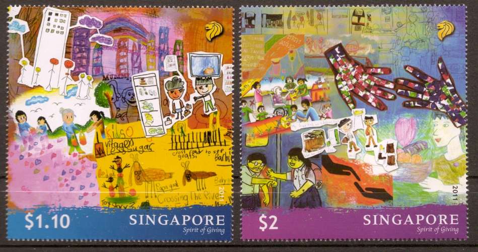 Singapour 2011 YT 1808-1809 MNH Spirit of Giving