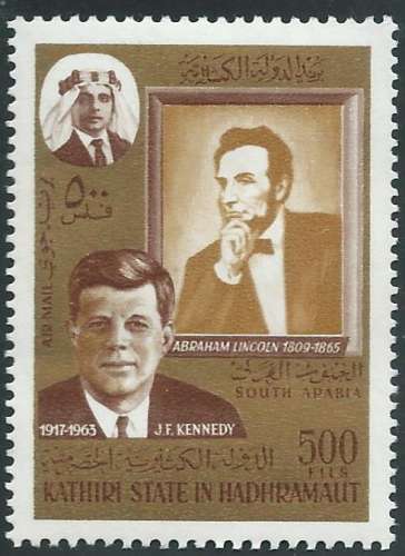 Arabie du Sud - Kathiri - Poste Aérienne (**)  - J.F.Kennedy -