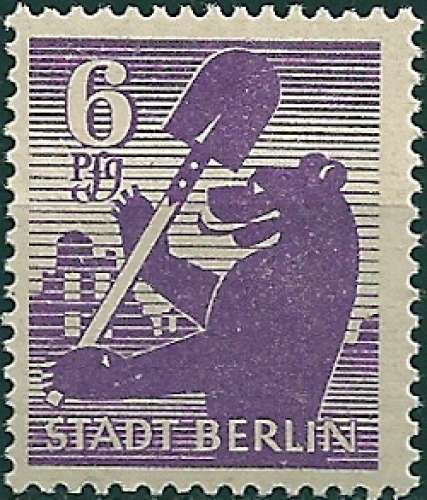 Allemagne - 1945 - Y&T 2** - MNH - zone soviètique - émission de Berlin