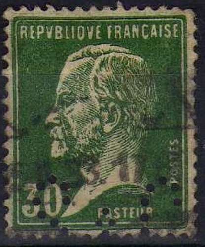 France 1926 - Pasteur 30 c. perforé S C