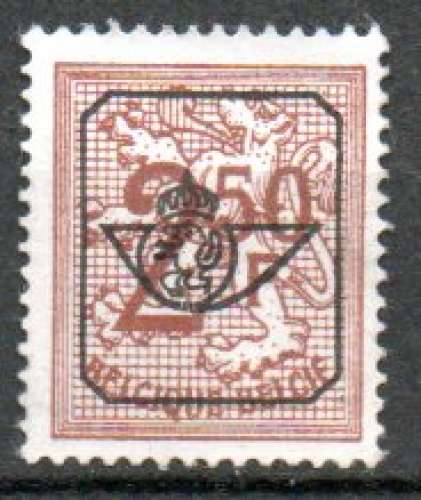 Belgique Yvert PREO oblitéré Armoiries 2,50F brun