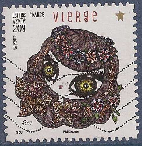 FRANCE 2014 : yt  946 Oblitéré/Used # Signes du zodiaque - Vierge
