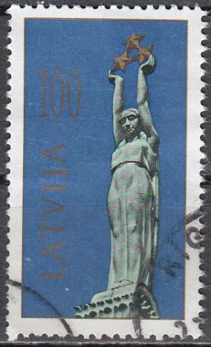 Latvija 1991 Michel 322 O Cote (2013) 0.70 Euro Statue de liberté Riga Cachet rond