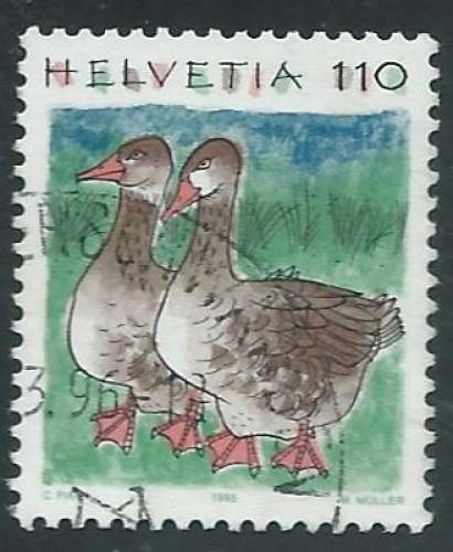 Suisse - Y&T 1491 (o) - Oies -