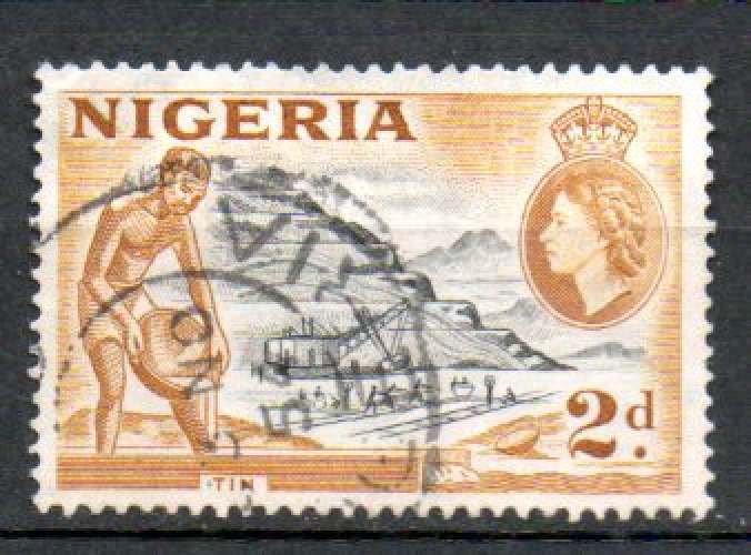 Nigeria Yvert N°79 Oblitéré 1953 Mine étain