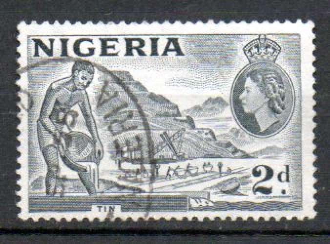 Nigeria Yvert N°89 Oblitéré 1953 Mine étain