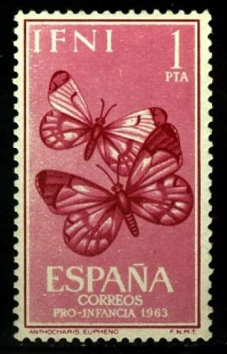 ESPAGNE IFNI 1963 Y&T 171 NEUF ** PAPILLONS