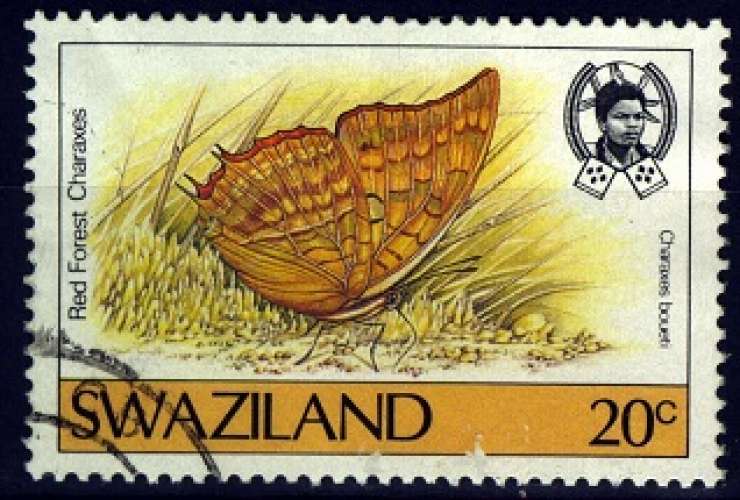 SWAZILAND 1987 Y&T 514 (o) PAPILLONS