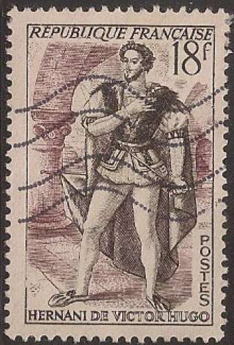 FRANCE 1953 : yt 944 Oblitéré/Used # Théâtre français - Hernani de Victor Hugo