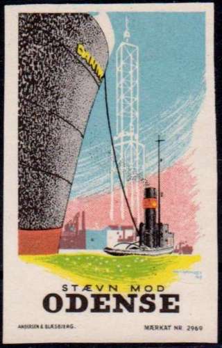 Danemark 1943 Vignette Stævn mod Odense (poster stamp - label - viñeta)