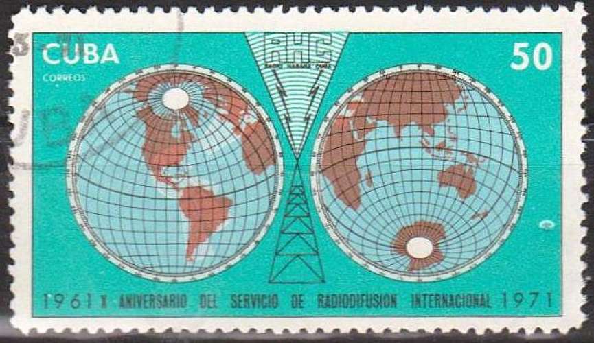 Cuba 1971 Radiodiffusion internationale - Y&T 1498