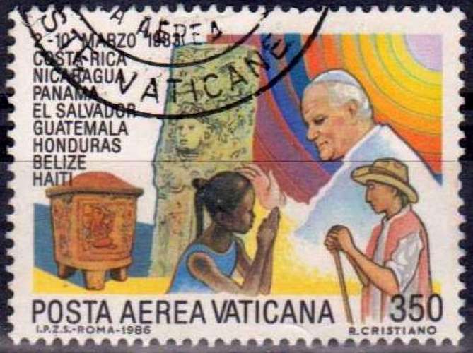 Vatican 1986 Voyages de Jean-Paul II dans le monde - Y&T Pa 75 (o)