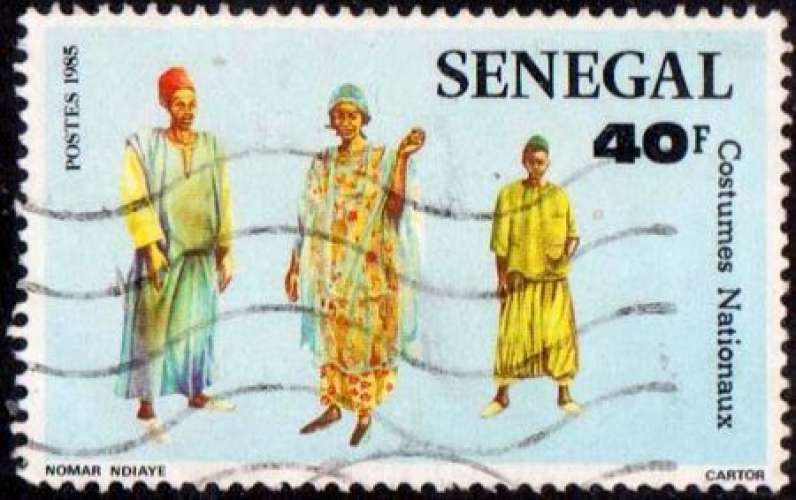Sénégal 1985 Costumes traditionnels sénégalais - Y&T 652 (o)