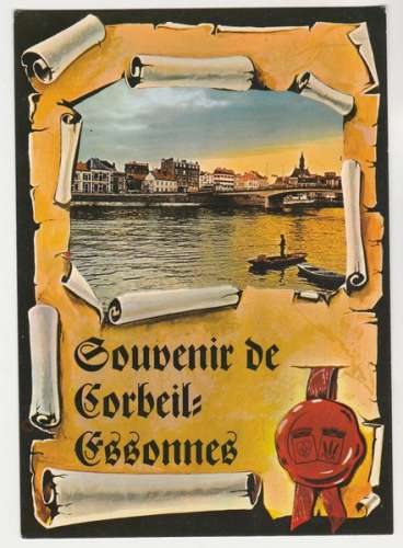  cpm 91 Corbeil-Essonnes  Multivues parchemin