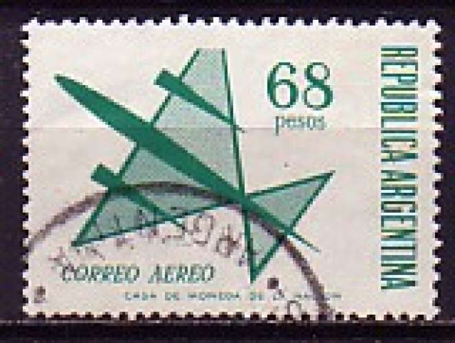 Argentine 1968  Y&T  PA 120  oblitéré