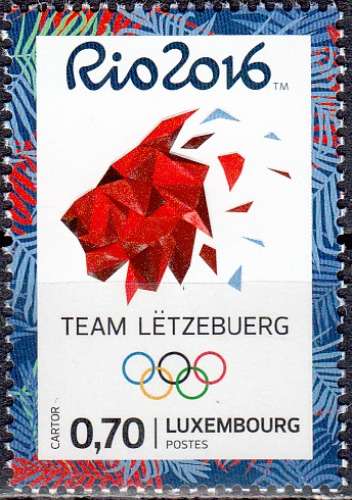  Luxembourg 2016 Jeux Olympiques de Rio de Janeiro Neuf **