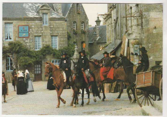 cpm 29 Locronan Tournage du film Les Chouans 1987
