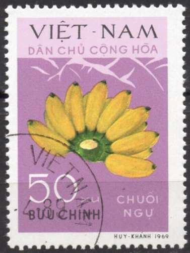 C249 - Y&T n° 688 - oblitéré - Bananes - 1970 - Vietnam