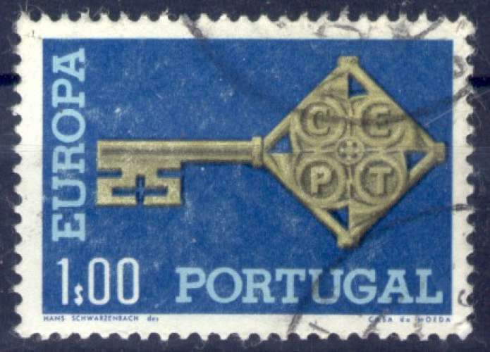 PORTUGAL 1968 Y&T 1032 (o) EUROPA