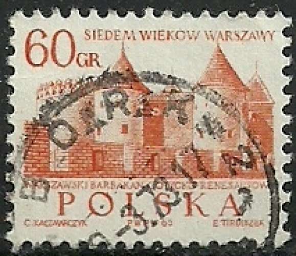 Pologne - Polska 1965 - Varsovie - Y&T 1453 oblitéré
