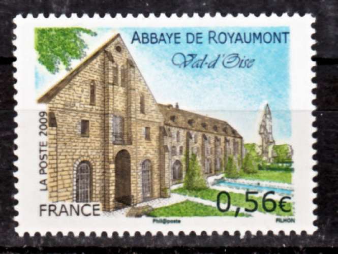 FRANCE 4392 Abbaye neuf ** luxe MNH SIN CHARNELA prix de la poste 0.56 