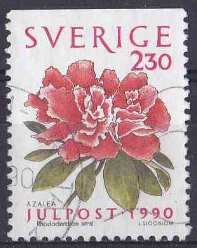 SUEDE 1990 OBLITERE N° 1627 fleurs