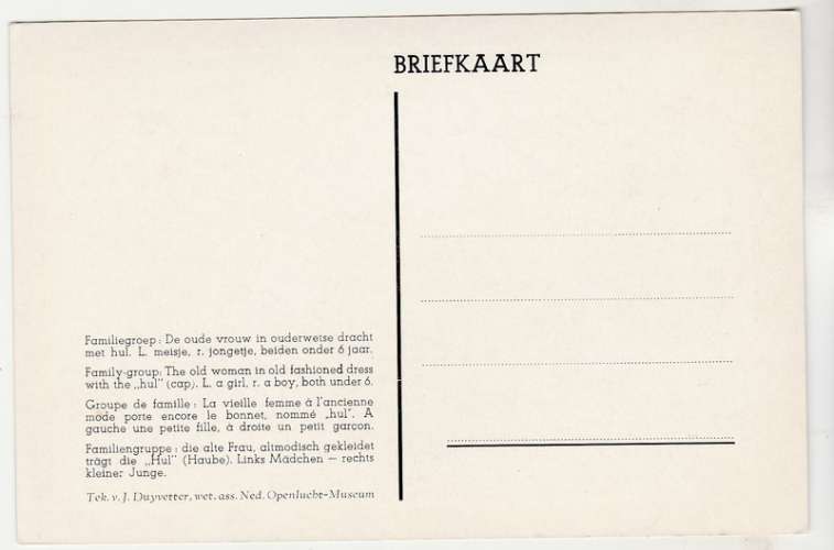 cpm Pays-Bas ( Openlucht Museum ) Spakenburg 1948