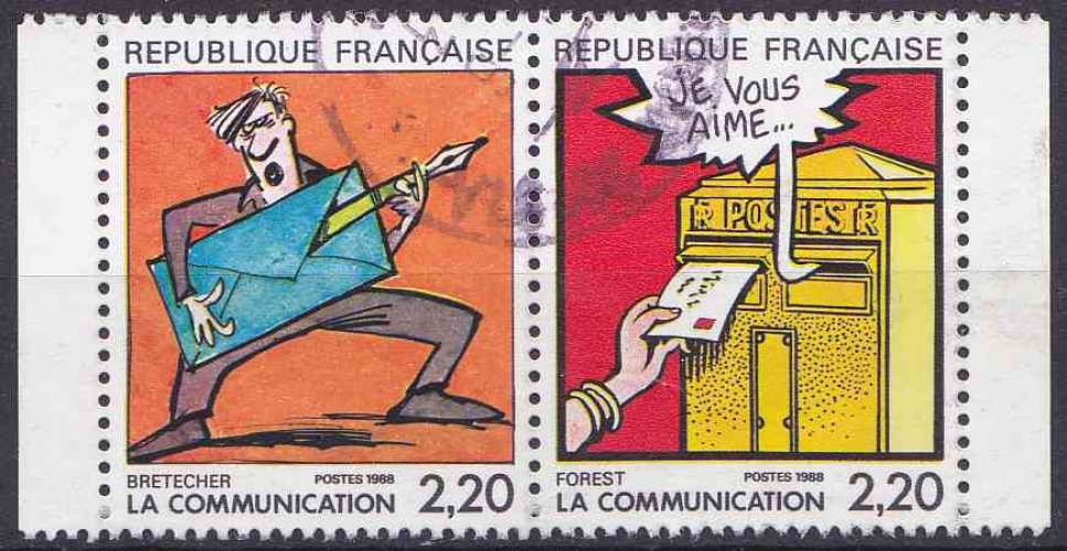 FRANCE 1988 OBLITERE N° 2509 2510