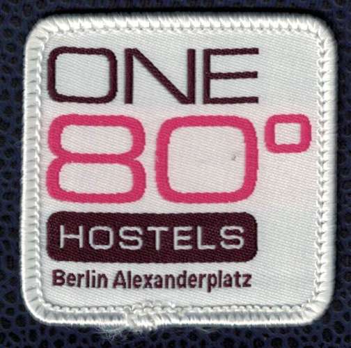 Patch en tissu One 80° Hostels Berlin Alexanderplatz