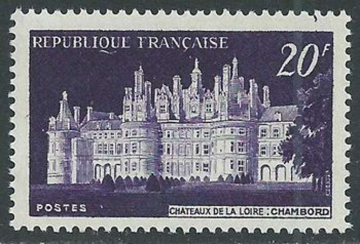 FRANCE 1952 Y&T 924 Neuf ** - Château de Chambord