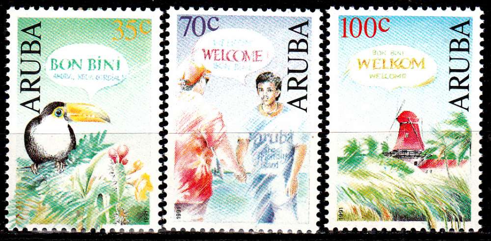 Antilles néerlandaise / Aruba 100 / 102 Timbres de bienvenue