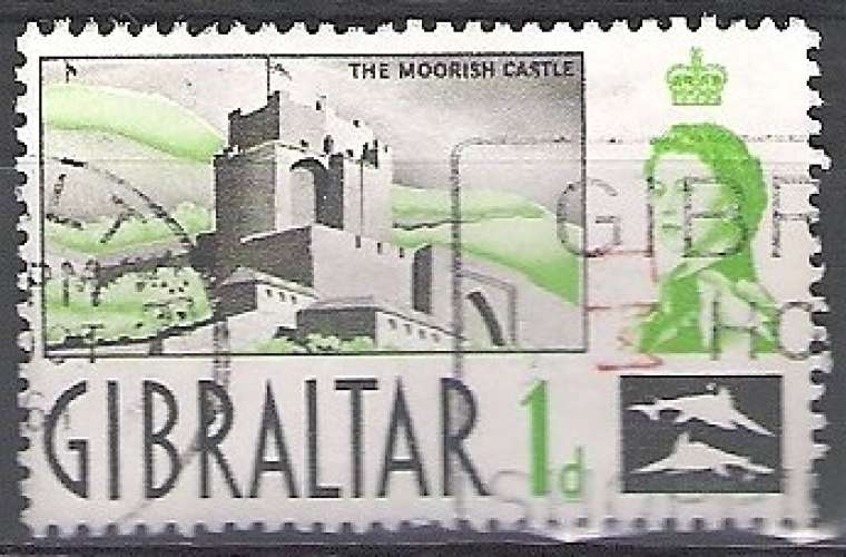 Gibraltar 1960 Michel 150 O Cote (2008) 0.20 € Vue du Château Cachet rond