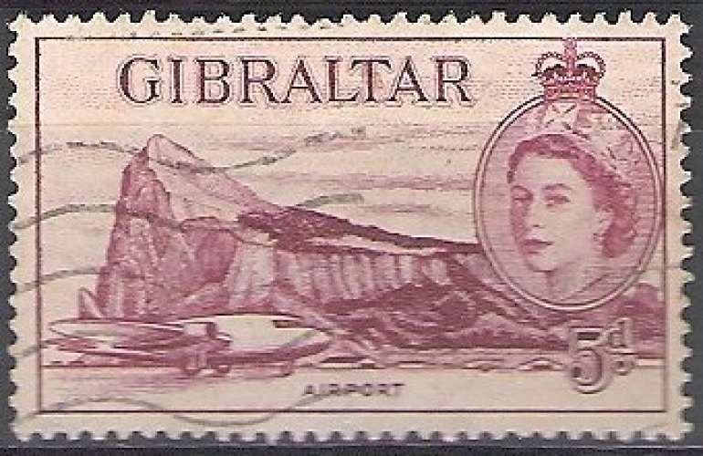 Gibraltar 1953 Michel 141 O Cote (2008) 0.70 € Aéroport de Gibraltar