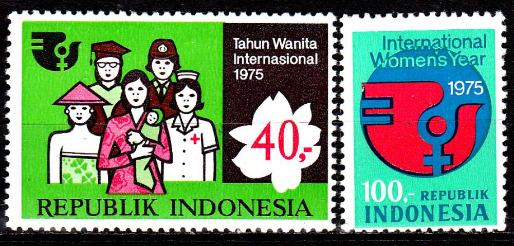 Indonésie 734 / 35 Année internationale de la Femme