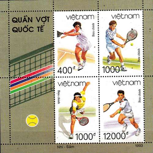 Viêt Nam 1428 / 31 Tennis ( feuillet complet )