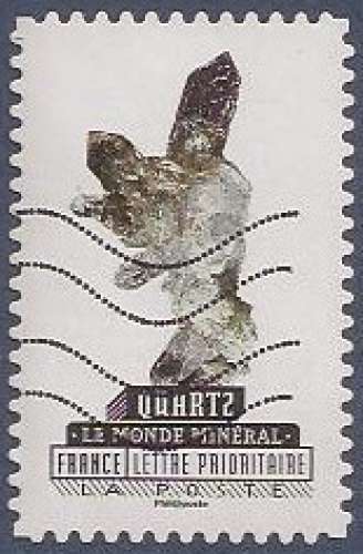 FRANCE 2016 : yt 1220 Oblitéré/Used  # Monde minéral - Quartz