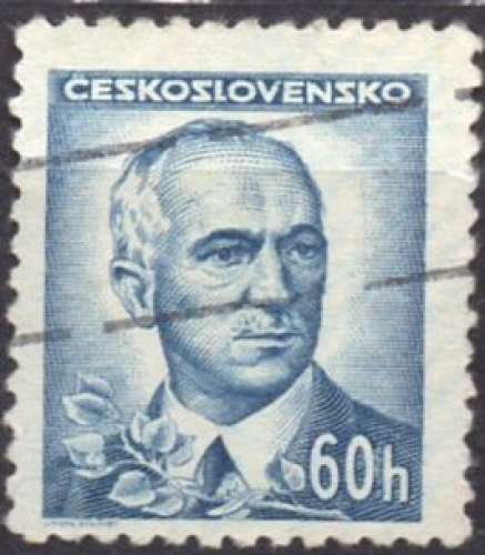 C746N - Y&T n° 405 - oblitéré - Benès - 1945/47 - Tchècoslovaquie