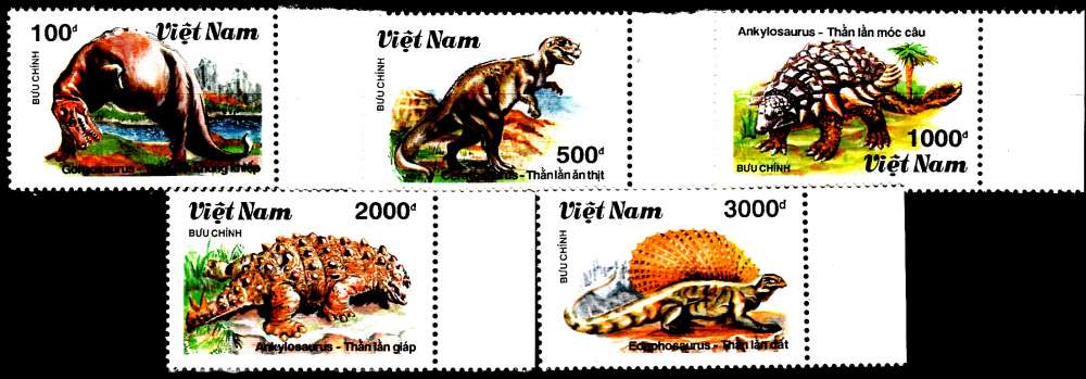 Viêt Nam 1100A / 00E Animaux préhistoriques