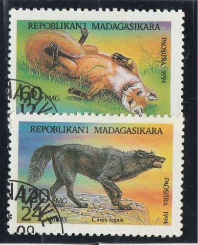 MADAGASCAR n° 1354-1355 oblitéréss °