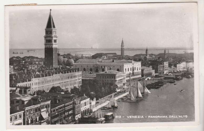 Italie cpsm   Venezia panorama d'all alto  ( flamme 1951 )