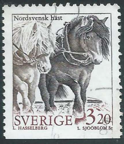 Suède - Y&T 1789 (o) - Chevaux -