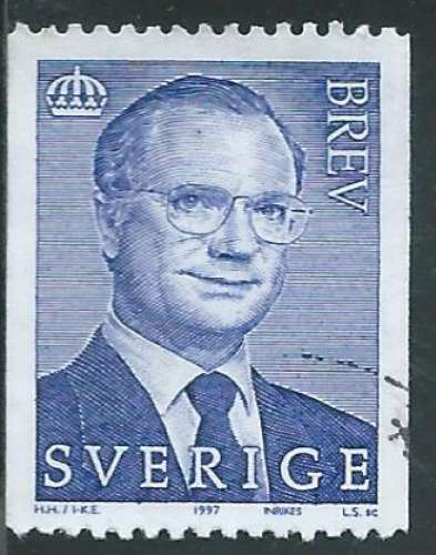 Suède - Y&T 1976 (o) - Roi Charles XVI Gustave -