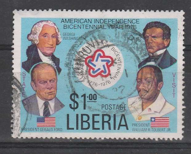 Liberia Bicentenaire Indépendence aaméricaine  1982 YT 727 o