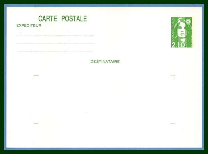 France Entier Postal Marianne Briat 2,10F N° 2622 CP1 ** 1990